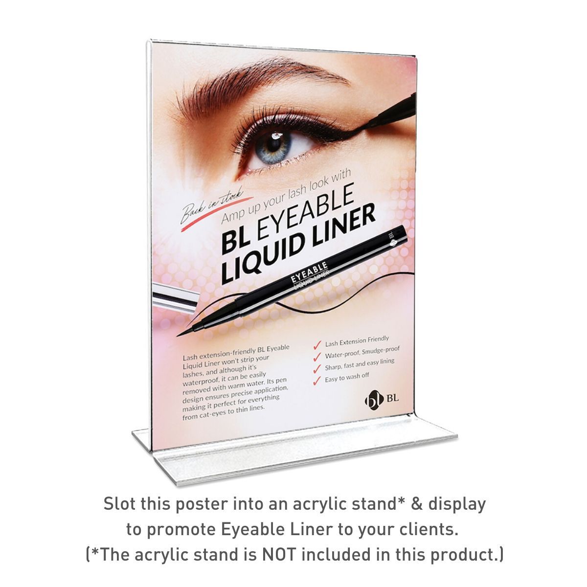 [Sales Poster] Eyeable Liquid Liner (118x257) - BL Lashes Korea